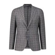 Geruite Blazer Tagliatore , Gray , Heren