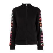 Sportieve Zwarte Dames Sweatshirt Bikkembergs , Black , Dames