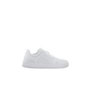 Witte Sneakers Ronde Neus Vetersluiting Emporio Armani EA7 , White , H...