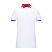 Witte Katoenen Poloshirt Ss22 Dsquared2 , White , Heren