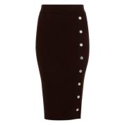 Bruine Geplooide Rok Pinko , Brown , Dames