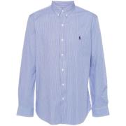 Blauw Lang Sportshirt Ralph Lauren , Blue , Heren