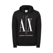 Zwarte Sweaters voor Mannen Armani Exchange , Black , Heren