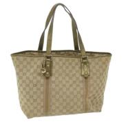 Pre-owned Canvas totes Gucci Vintage , Brown , Dames