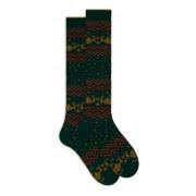 Kerstmotief lange katoenen sokken Gallo , Multicolor , Heren