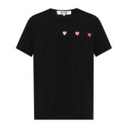 Bedrukt T-shirt Comme des Garçons Play , Black , Heren