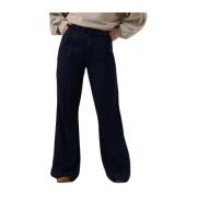 Geplooide Broek Stormy Wijde Jeans 7 For All Mankind , Blue , Dames