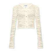 Geknoopte Vest Ganni , Beige , Dames