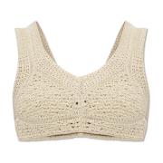 Gehaakte top Bottega Veneta , Beige , Dames