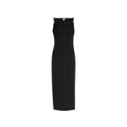 Jurk met verstevigde bandjes Bottega Veneta , Black , Dames