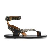 ‘Jiona’ leren sandalen Isabel Marant , Black , Dames