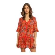 Korte Jurk Desigual , Red , Dames