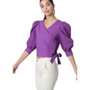 Korte Mouw Blouse Kocca , Purple , Dames