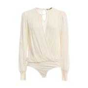 Lange Mouw Top Twinset , White , Dames