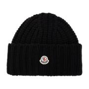 Kasjmier muts Moncler , Black , Dames