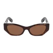 Cat Eye Zonnebril Lady Collectie Dior , Brown , Unisex