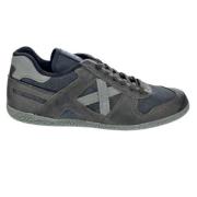 Goal Sneakers Grijs Leer Bruin Munich , Gray , Heren