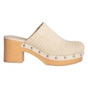 Sandalettes met hak Corina , Beige , Dames