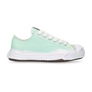 Blauwe Lage-Top Canvas Sneakers Mihara Yasuhiro , Green , Heren