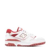 Witte Sneakers met Rood Klei Design New Balance , White , Dames