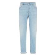 Denim Broek Brunello Cucinelli , Blue , Heren