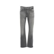 Grijze Straight Jeans The Straight Check 7 For All Mankind , Gray , He...