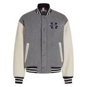 Leren Varsity Jack Tommy Hilfiger , Gray , Heren