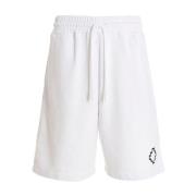 Witte Katoenen Shorts Ss22 Marcelo Burlon , White , Heren