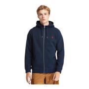 Zip Hoodie Timberland , Blue , Heren