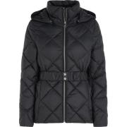 Gewatteerde Ceintuurjas in Zwart Tommy Hilfiger , Black , Dames