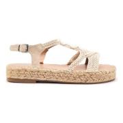 Platte Sandalen Xti , Beige , Dames