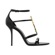 ‘Cassandra’ sandalen met hak Saint Laurent , Black , Dames