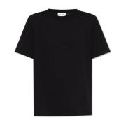 T-shirt met logo Saint Laurent , Black , Dames