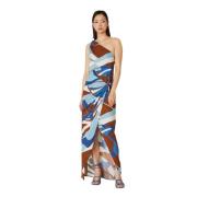 Elegante Jurk voor Vrouwen Manila Grace , Multicolor , Dames