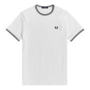 Fred Perry Basis Wit T-Shirt Fred Perry , White , Heren