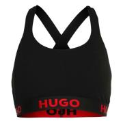 Sport Logo Bra Hugo Boss , Black , Dames