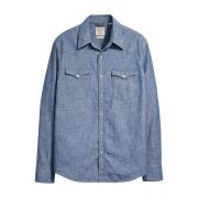 Stijlvolle Overhemden Levi's , Blue , Heren