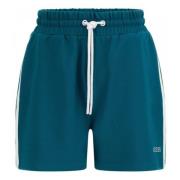 Signature Korte Casual Shorts voor Vrouwen Guess , Green , Dames