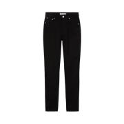 Slim-fit Denim Broek Trussardi , Black , Dames