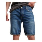 Vintage Straight Shorts Superdry , Blue , Heren