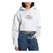 Super Crop Modern Sweat Hoodie Tommy Jeans , Gray , Dames