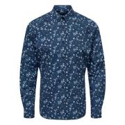 Overhemd Only & Sons , Blue , Heren