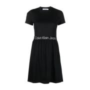 Short Dresses Calvin Klein Jeans , Black , Dames