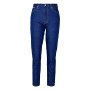 Moeder Jean Lange broek Calvin Klein Jeans , Blue , Dames