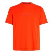 Stijlvol en comfortabel T-shirt Calvin Klein , Orange , Heren