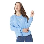 Relaxed Grafische Hoodie Tommy Hilfiger , Blue , Dames