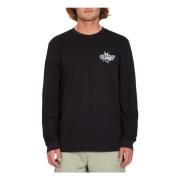 Amusement Longsleeve T-shirt Volcom , Black , Heren