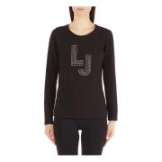 Lange mouwen T-shirt Liu Jo , Black , Dames