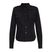 Overhemd met zakken Saint Laurent , Black , Dames