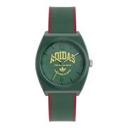 Project Two Grfx Groene Horloge Adidas , Green , Unisex